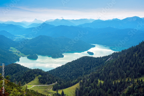 Mountain landscape with lake