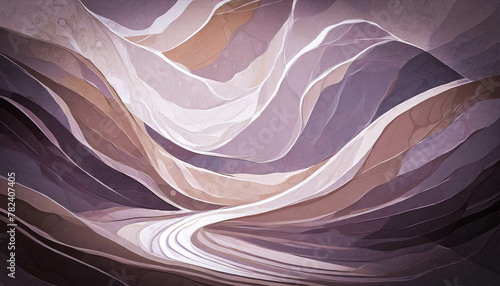 Abstract white purple lilac waves, background, texture.Painted with paints on canvas.  Abstrakcyjne biało fioletowo liliowe fale, tło, tekstura. 