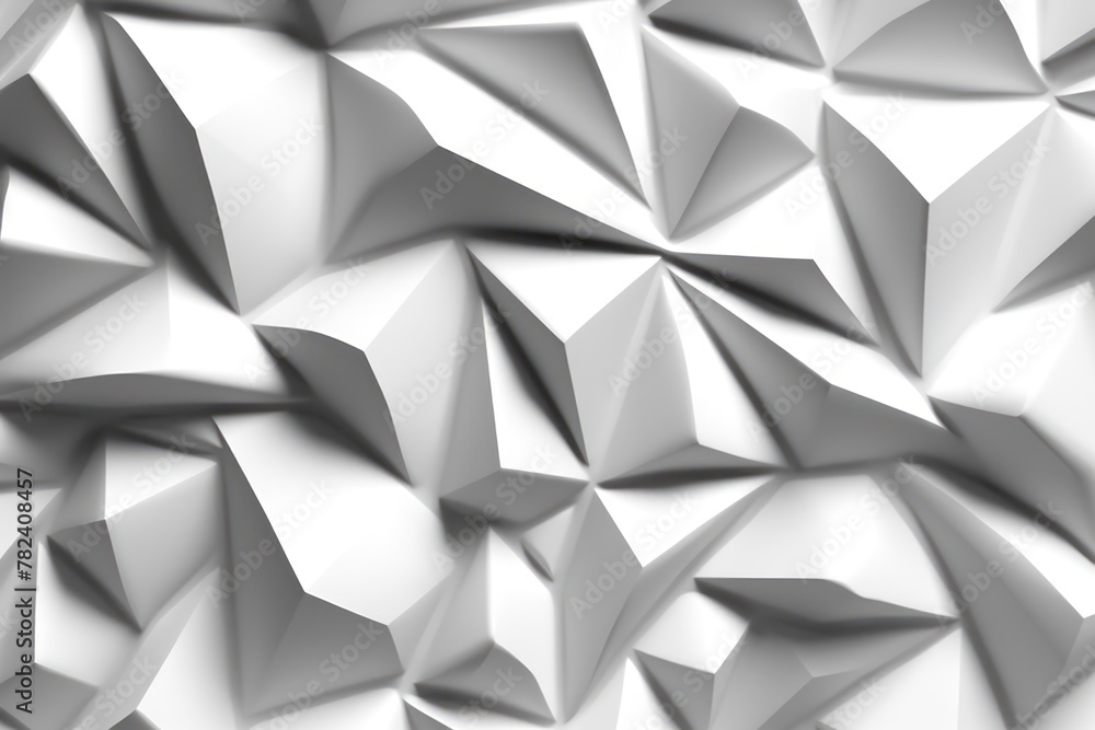Obraz premium Detailed Geometric Texture in Solid White Generative AI
