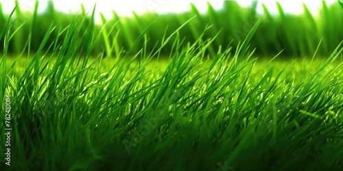 Lush Green Grass Lawn Landscape Generative AI