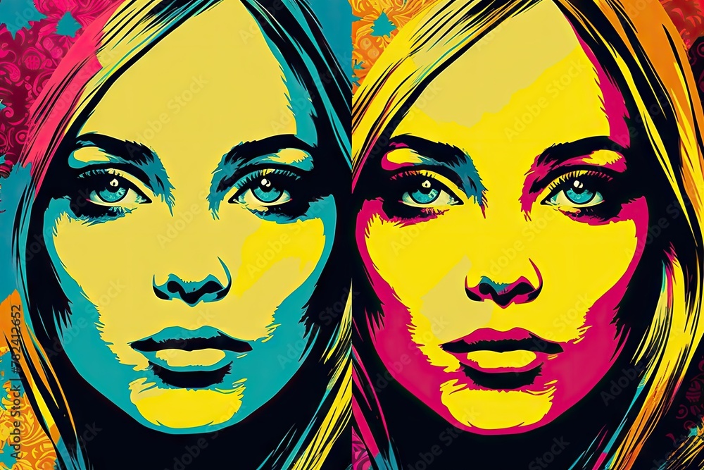 Vibrant Moscow Pop Art Illustration Generative AI Vibrant Moscow Pop Art Illustration Generative AI