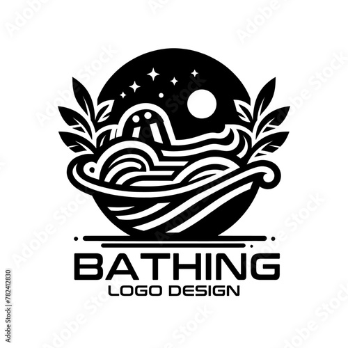Bathing Vector Logo Design