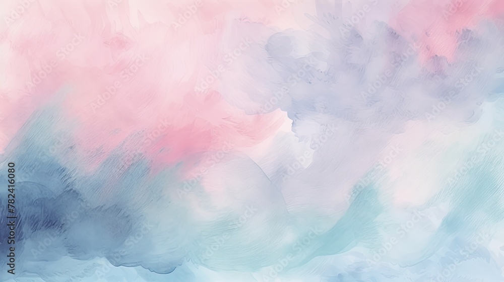 Serene Pastel Watercolor Backdrop Generative AI