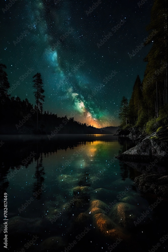 Enchanting Reflection on a Serene Lake Generative AI Enchanting Reflection on a Serene Lake Generative AI