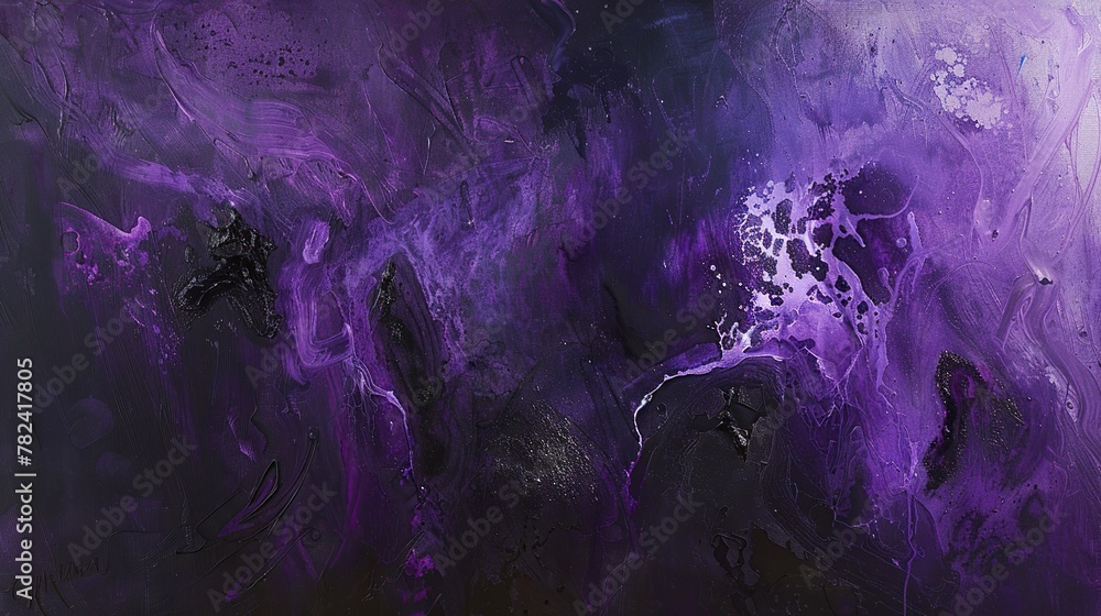 Black dark deep purple violet blue pink magenta fuchsia sky. Created with Generative AI - obrazy, fototapety, plakaty 