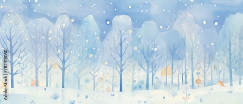 Sapphire frost, winter sparkle, colds caress , water color, cartoon, animation 3D, vibrant
