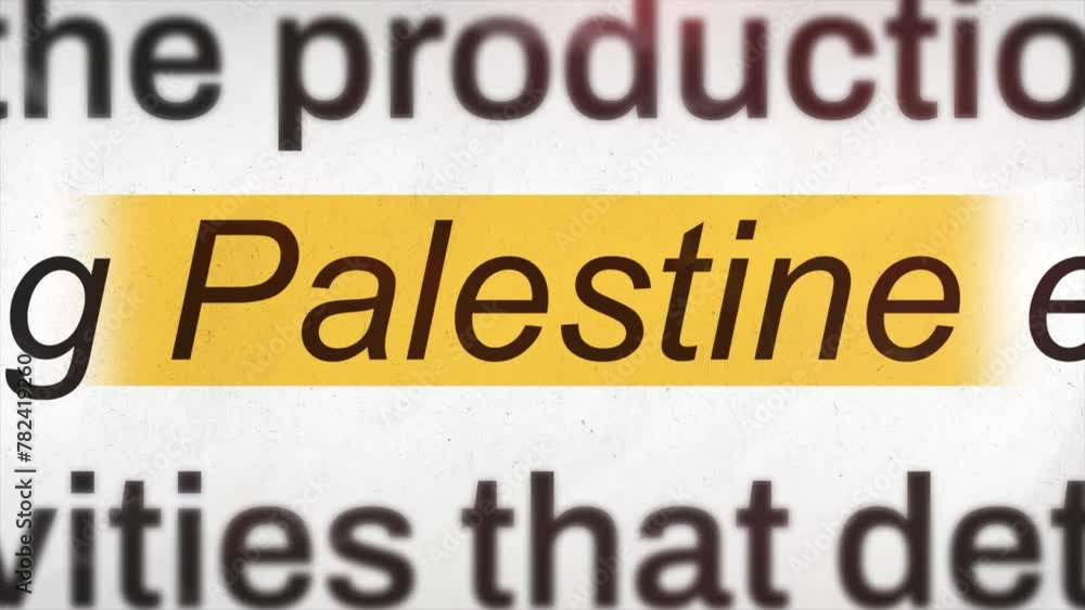 Palestine text news Palestine text news