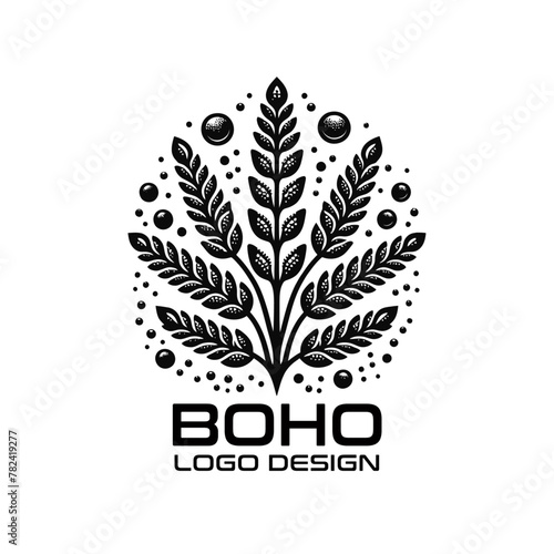 Boho Vector Logo Design photo