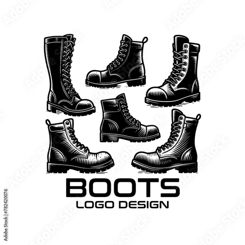 Boots Vector Logo Design