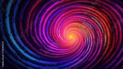 Hypnotic Celestial Swirls Generative AI