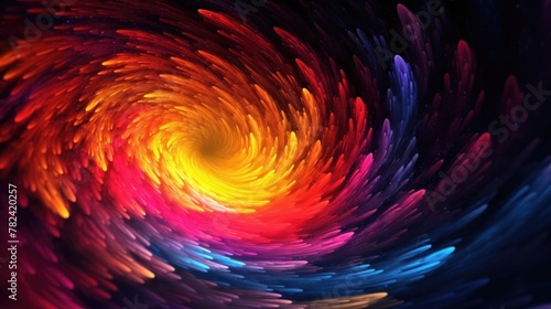 Hypnotic Vibrant Space Wallpaper Generative AI