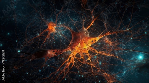 Intricate Neuronal Connections Generative AI