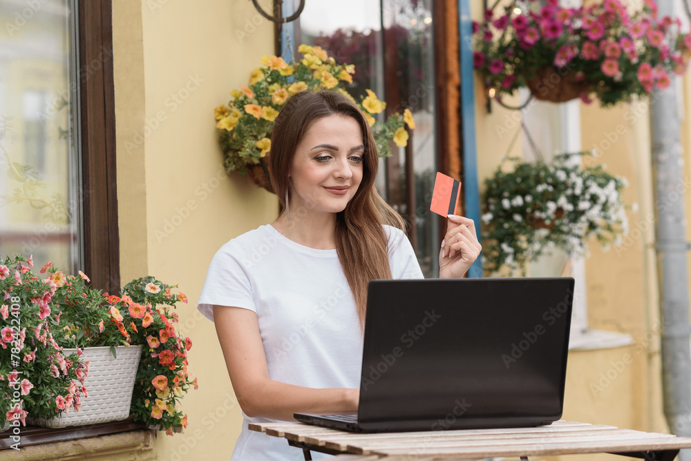 freelancer works with notebook