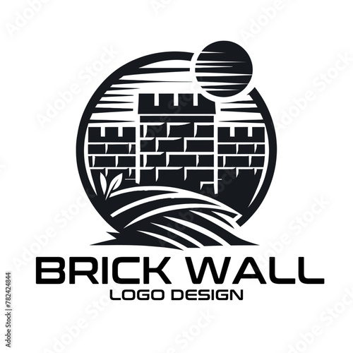 Brick Wall Vector Logo Design