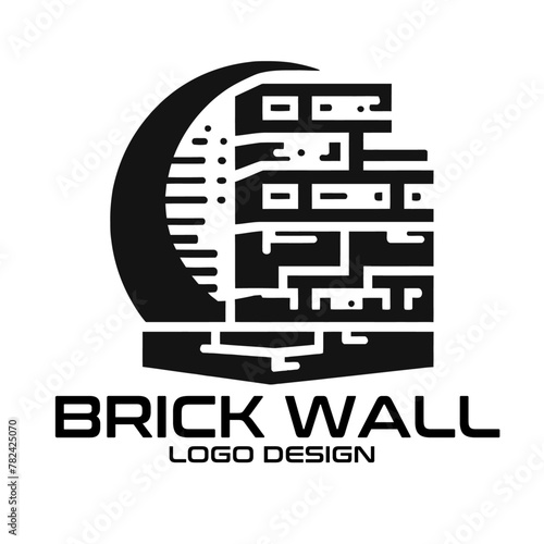 Brick Wall Vector Logo Design