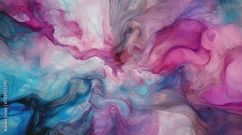 Vibrant Marble Watercolor Texture Generative AI