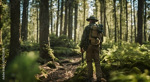 Wallpaper Mural Forest agent in the forest. Torontodigital.ca