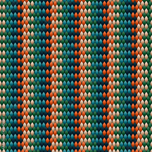 Ornament  is made in bright, juicy, perfectly matching colors. Ornament, mosaic, ethnic, folk pattern.