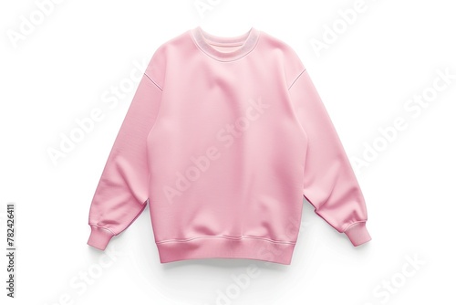 Front view of blank sweatshirt isolated on white background