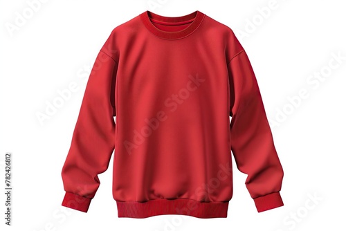 Front view of blank sweatshirt isolated on white background