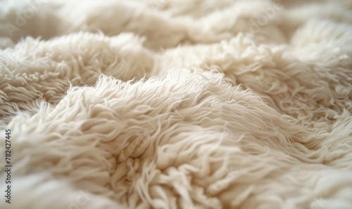 abstract background of plush sheepskin rug