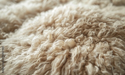 abstract background of plush sheepskin rug