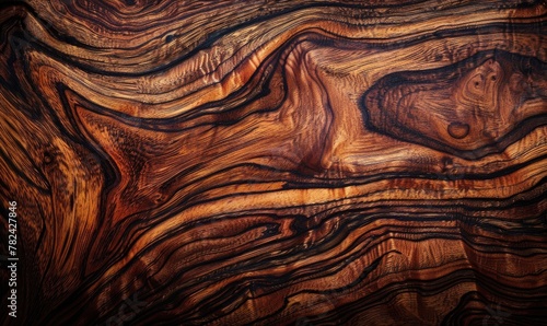 background made of exotic tigerwood veneer