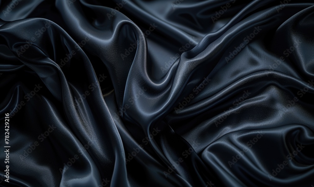 abstract background covered in rich satin material in elegant midnight black abstract background covered in rich satin material in elegant midnight black