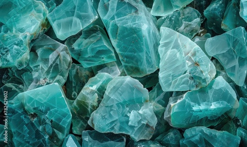 abstract background with the natural texture of raw amazonite semi-gemstones © TheoTheWizard