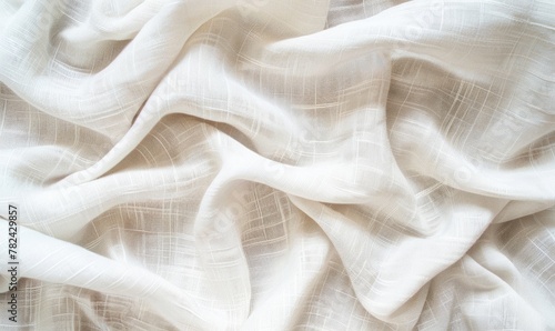 background made of white denim fabric