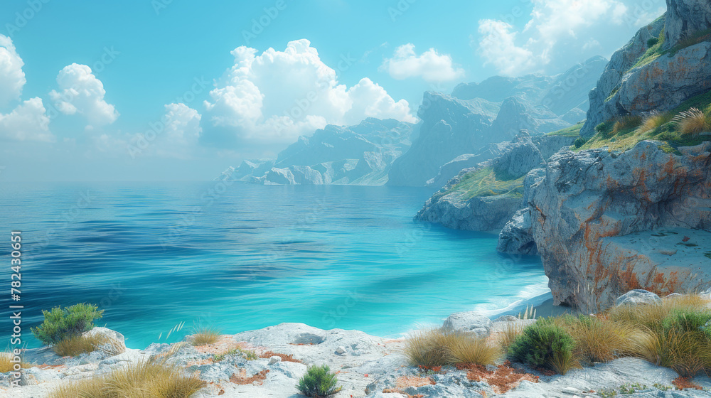 Fototapeta premium seeview picture from greece travel