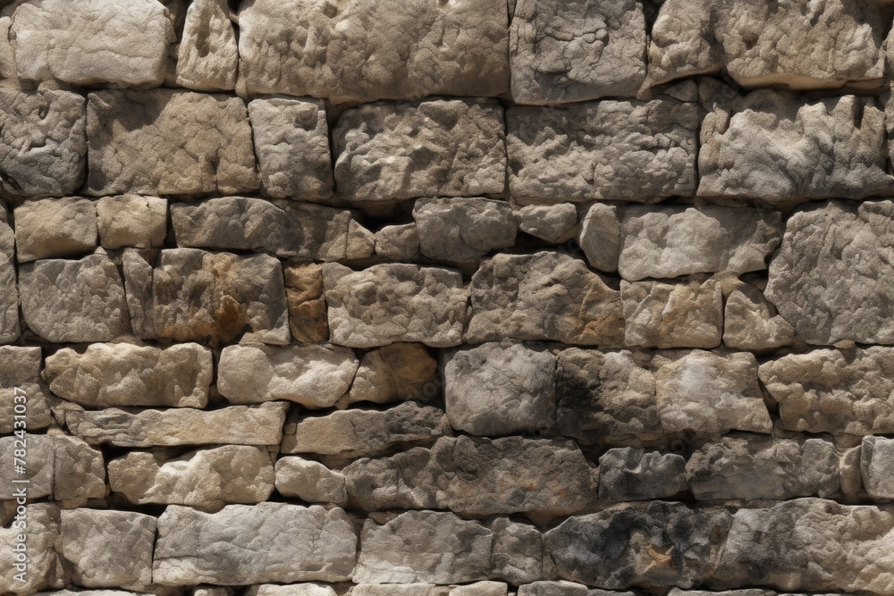 Seamless Egyptian Stone Wall Texture - Background for Design Generative AI