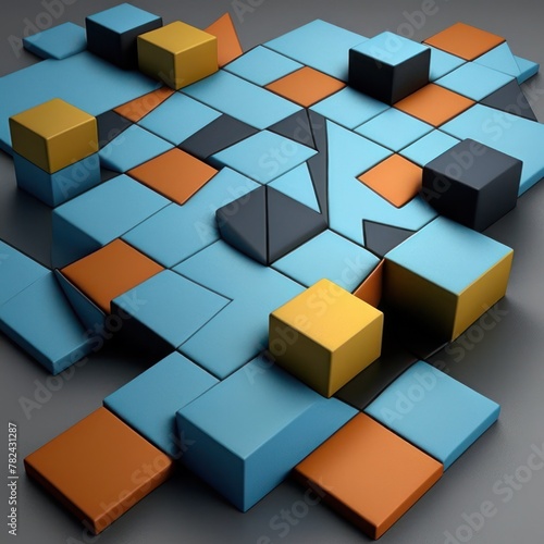 seamless tile pattern design Generative AI