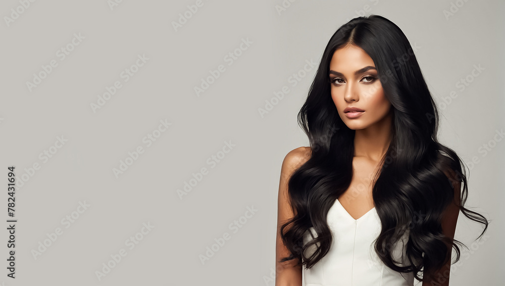 girl portrait with beautiful hair girl portrait with beautiful hair