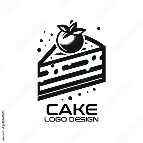 Cake Vector Logo Design photo