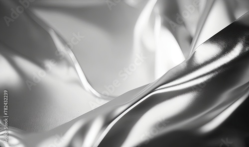 Silver Foil Texture Background for Soft Ethereal Dreamy Background Professional Color Grading Generative AI photo