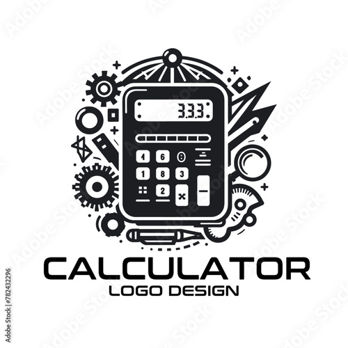 Calculator Vector Logo Design