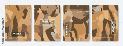 Abstract creative artistic template set. Universal Cover Design for Annual Report, Brochure, Flyer, Presentation, Leaflet, Magazine, Story. Vector Illustration.