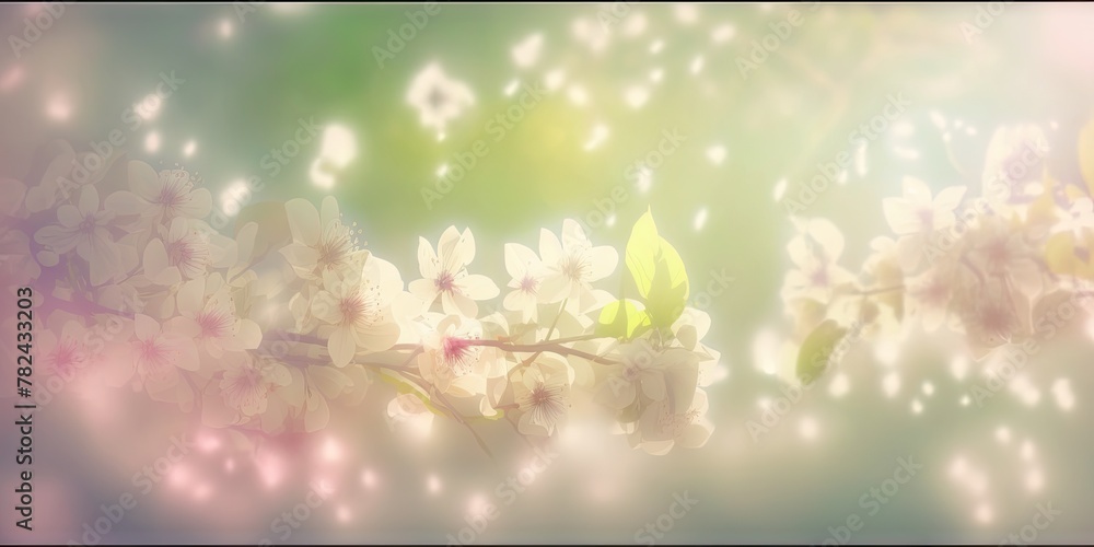 Soft Light Spring Background Art Generative AI