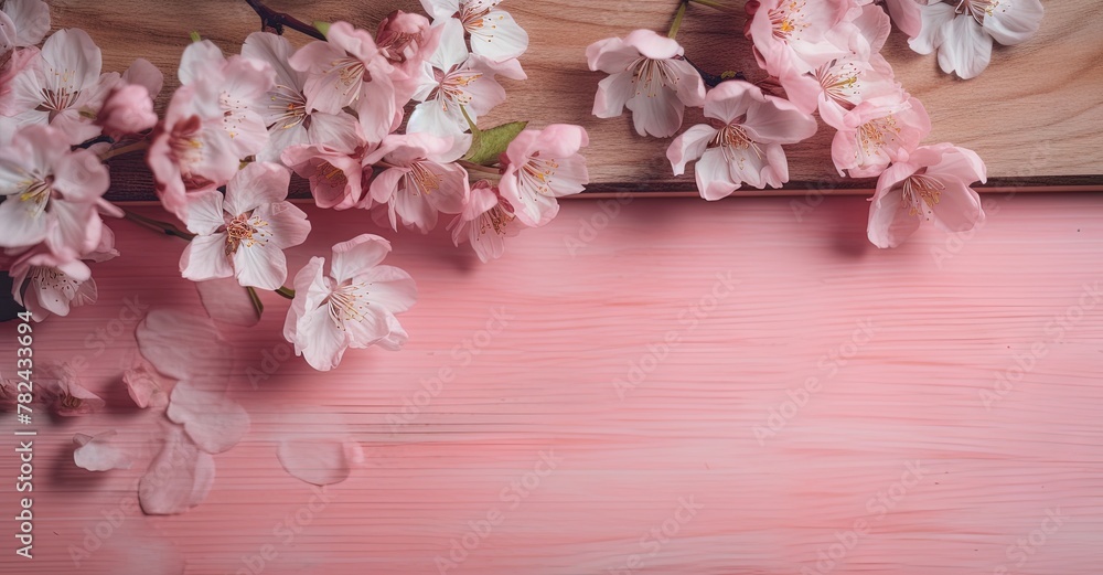Spring Flowers - Greeting Card Background Generative AI Spring Flowers - Greeting Card Background Generative AI