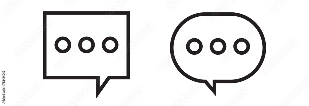 Fototapeta premium chat icon, chat logo template