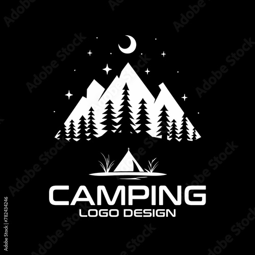 Camping Vector Logo Design