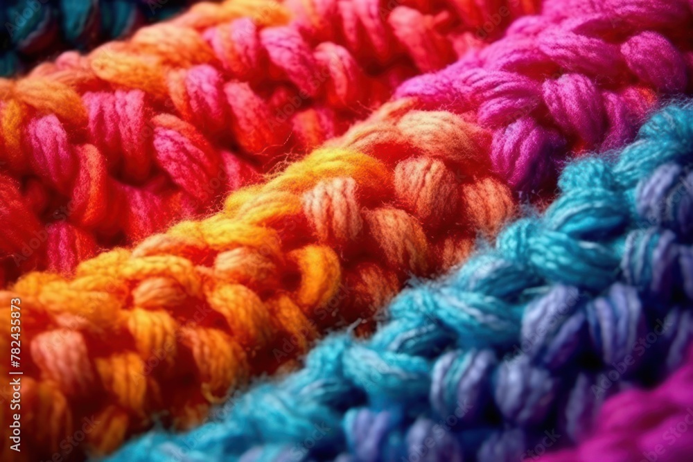 Woolen Texture Closeup Generative AI Woolen Texture Closeup Generative AI