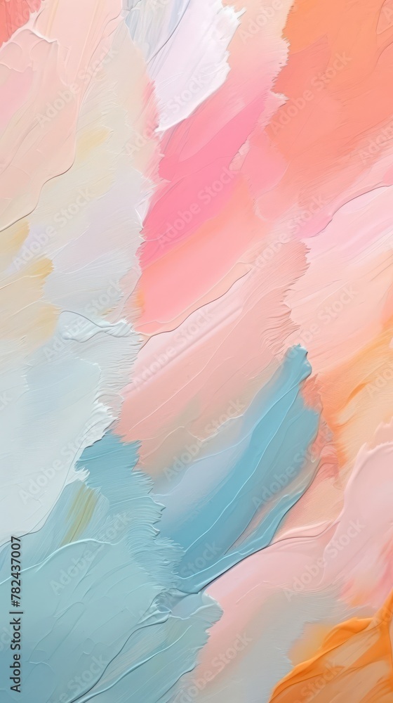 Fototapeta premium Ethereal Pastel Abstract Brushstrokes on a Background Generative AI