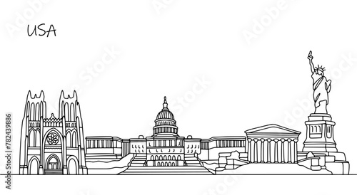 USA cityscape