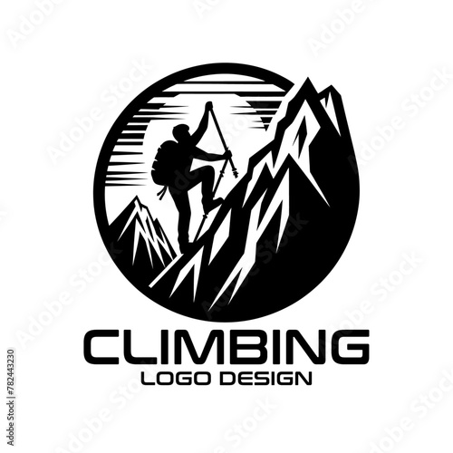 Climbing Vector Logo Design
