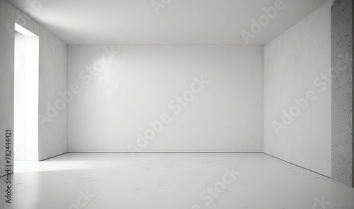 Ethereal Dreamy Soft White Concrete Wall Background Generative AI