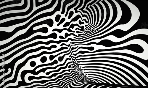Captivating Zebra Skin Topographic Textures with Abstract Art Creations Generative AI