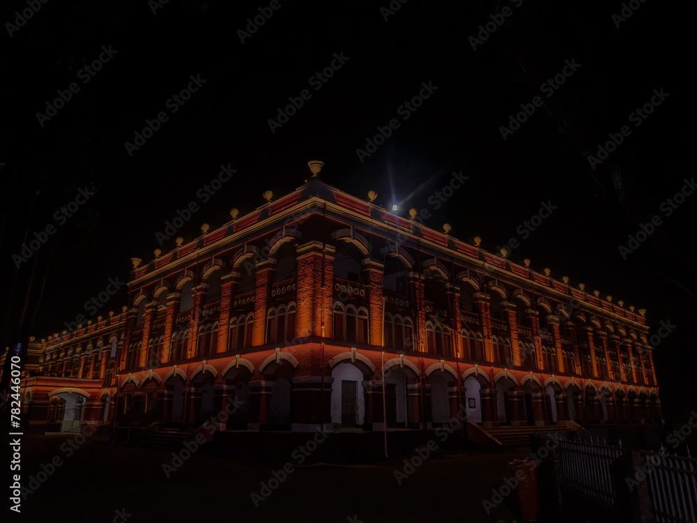 Fototapeta premium Night view of a ancient architecture.