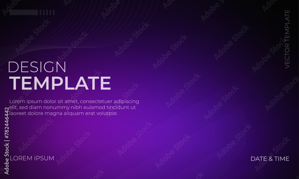 Modern Black and Purple Gradient Background Vector
